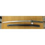 A late 19th/early 20thC Japanese sword with a faux,