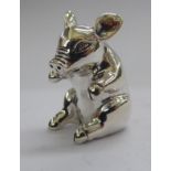 A silver miniature model,