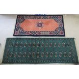 A Chinese rug 28'' x 56'';