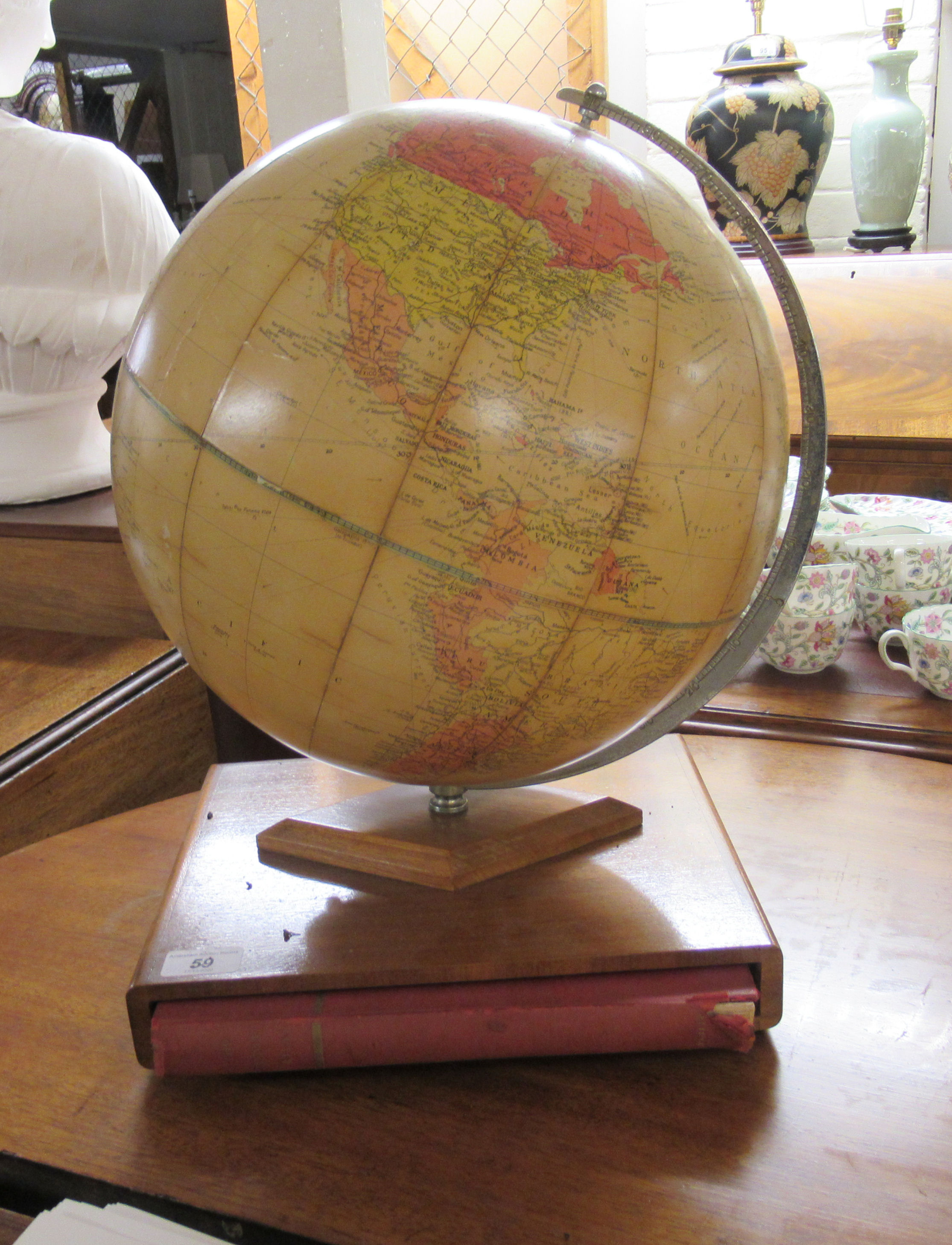 A Phillips Challenge 16''dia globe on 1:37,500,000 scale,