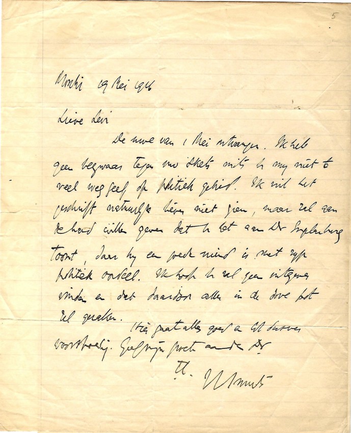 General J. C. Smuts IMPORTANT ARCHIVE OF 33 ALS. (autograph letters signed) FROM JAN SMUTS TO HIS