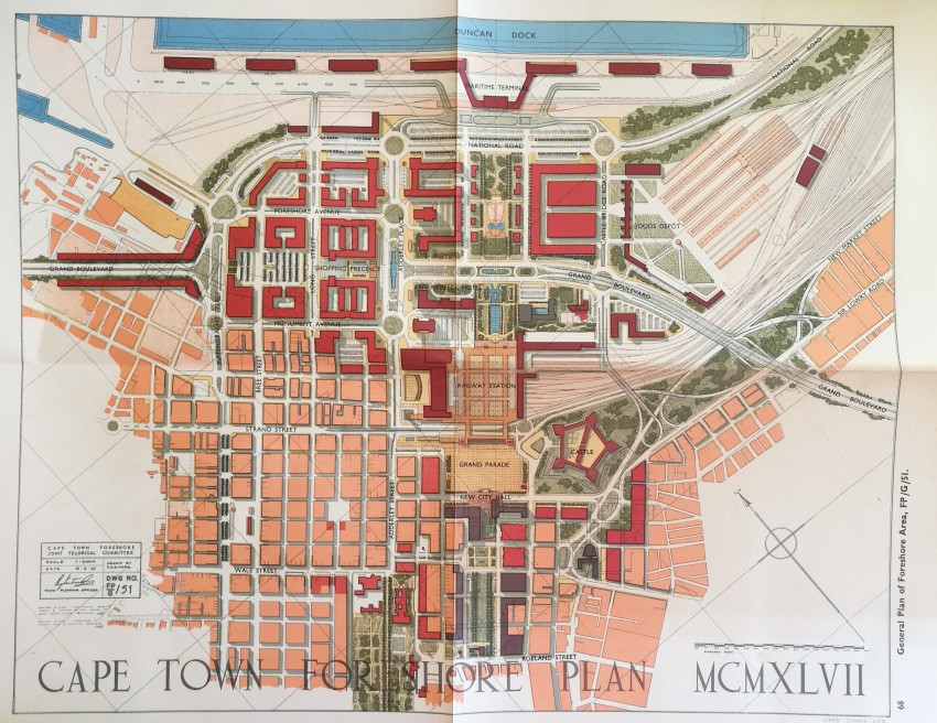 Not stated Cape Town Foreshore Plan. Final Plan (1948) The book shows the plans for a massive - Image 4 of 4