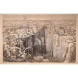 Anonymous THE DIAMOND DIGGINGS, SOUTH AFRICAOriginal woodcut of 1872 featuring a diamond mine in