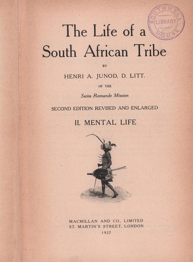 Junod (Henri A.) THE LIFE OF A SOUTH AFRICAN TRIBE2 volumes: 1. Social Life. 2. Mental Life Second - Image 4 of 4