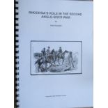 Drysdall, Alan .R Rhodesia's Role in the Second Anglo Boer WarRhodesia's Role in the Second Anglo-