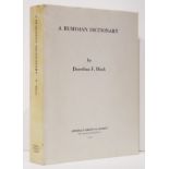 Bleek (Dorothea F.) A BUSHMAN DICTIONARY773 pages, grey printed card wrappers – paperback, a very
