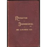 Salter-Whiter (James) THE REVOLUTION OF JOHANNESBURGby James Salter-Whiter, F.R.H.S. Sutton,