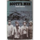 David Thomson Scott's Men330 pages. Dust jacket has some wear around edges.  Between the middle of