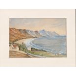Original watercolour. VIEW OF CAMPS BAYFramed view of Camps Bay undated and unsigned. The artwork