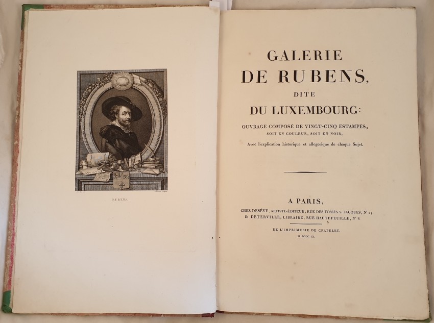 AA VV GALERIE DE RUBENS DITE DU LUXEMBOURG OUVRAGE COMPOSE DE VINGT-CINQ ESTAMPESScarce edition of