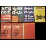 Agatha Christie Seven Agatha Christie First EditionsSeven vintage first editions by the Queen of
