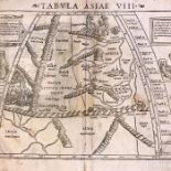SEBASTIAN MUNSTER Tabula Asiae VIII 1545Very Good-Excellent condition despite the age of the map,