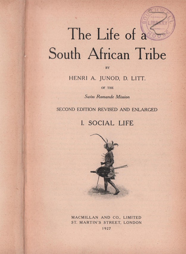 Junod (Henri A.) THE LIFE OF A SOUTH AFRICAN TRIBE2 volumes: 1. Social Life. 2. Mental Life Second - Image 2 of 4