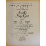 SONDHEIM, Stephen. - [Hal PRINCE] Bound music score of A LITTLE NIGHT MUSIC Sondheim, Stephen (music