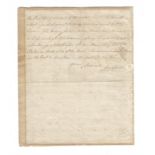 KINGSTON. NY, burnt. - George CLINTON, First Governor of New York State. Autograph Letter Signed,