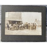 RAILROAD Cross-Tie production, VIOLA, Missouri. A pair of mounted photographs, taken in or near