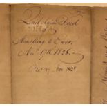 Lt. Governor Samuel Turell ARMSTRONG (1784-1835) and Charles EWER, (1790-1853). A 1p. manuscript and