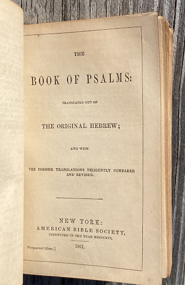 AMERICAN CIVIL WAR, Soldierƒ??s Bible, Lt. Col. Joseph Harvey KENDRICK (1831-1900). [HOLY BIBLE] The - Image 3 of 3