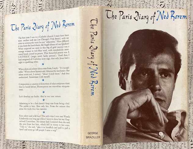 PULITZER PRIZE Winner for Music. - Ned ROREM (b. 1923). The Paris Diary of Ned Rorem with a portrait - Image 2 of 3
