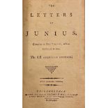 FIRST AMERICAN Edition - JUNIUS (pseudonym). The Letters of Junius. Complete in one volume, with a