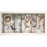 Maurice SENDAK (1928-2012). Where The Wild Things Are. Complete Set of 4 Fine Art Color Prints