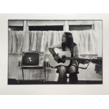 Catherine NOREN (born 1936, photographer) [Two gelatine silver prints]. "Folk singer Janie