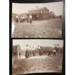 [ANONYMOUS photographer] - GOLF in Connecticut [Women, Golfing]. Pair of 19th Century sepia toned