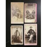 Various [Soldiers, Military]. 24 images, albumen and silver prints.Albumen images: 10 European