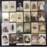 Various [Children]. More than 70 Cabinet Cards of ChildrenMostly albumen and some silver prints