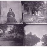 Anonymous PETERBOROUGH, N.H. & VICINITY Rare collection of 21 early Glass Plate Stereo views in