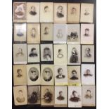 Various [Women]. Over 130 Cabinet Cards of Women.Lot ofÂ over 130 Cabinet Cards of women, mostly