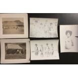 Unkown 2 ca. 1900 mounted photographs of Hawaii and 3 others of Polynesian natives.2 Photographs ca.