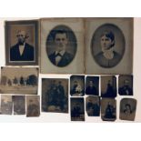 Anonymous Fine group of tintype photographs, various sizes, subjectsSee images. 16 tintypes of