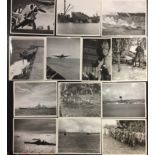 Military Photographers Lot of 20 WWII Official Images, stamped on backsVariety of subjects and
