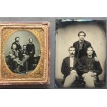 [ANONYMOUS] Faculty or scholars posing for the tintype, together with 2 other tintypesNice sixth