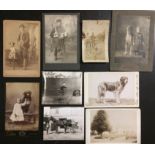 STAFFORD & SONS, etc. 9 vintage images with & of dogsâ€”including 6 cabinet cardsÂ Proof that people