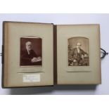 Various photographers (Autographs, Scotland.) Victorian Era album of cabinet cards of Scottish