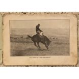 RODEO, bucking broncos. - Cecil ROGERS (Scottish ranch hand) Booklet titled 'Souvenir Letter /