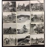 U.S. Military (Military) Group of 50+ War photos including 20 Stamped CINCPOA-- Press Censor