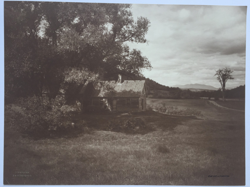 Bertrand H. WENTWORTH (Maine, 1868-1953) The House Under The Willowc. 1930s-40s, sepia gelatin