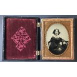 [ANONYMOUS] A charming portrait of a young womanvery good image in a fine Union case depicting a