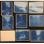 [ANONYMOUS] 30+ Cyanotypes Lyme, N.H. area, Connecticut River north of Thetford BridgeThe largestÂ