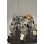 Assorted glassware