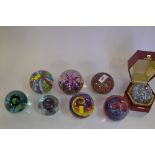 Assorted paperweights