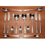 A part Herbert Housley Penthouse stainless steel cutlery set.