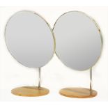 A pair of mid 20th Century dressing table mirrors