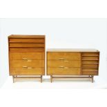 American of Martinsville: two mid 20th Century teak chests