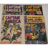 Captain America No. 101, 103, 104 and 107.