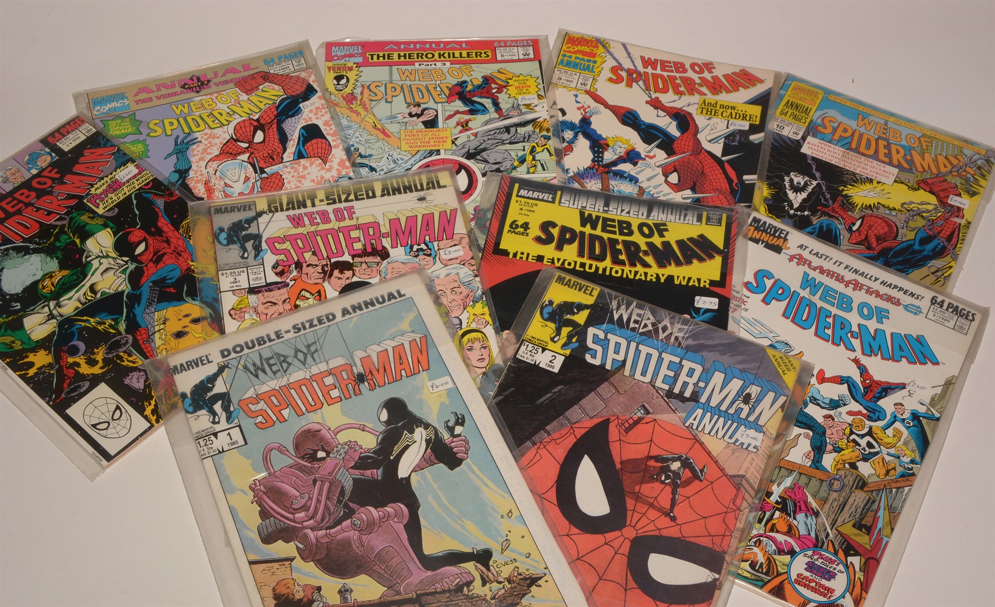 Web of Spider-Man No's. 1, 2, 3, 4, 6 and a large quantity of subsequent issues, highest number 125, - Image 2 of 2