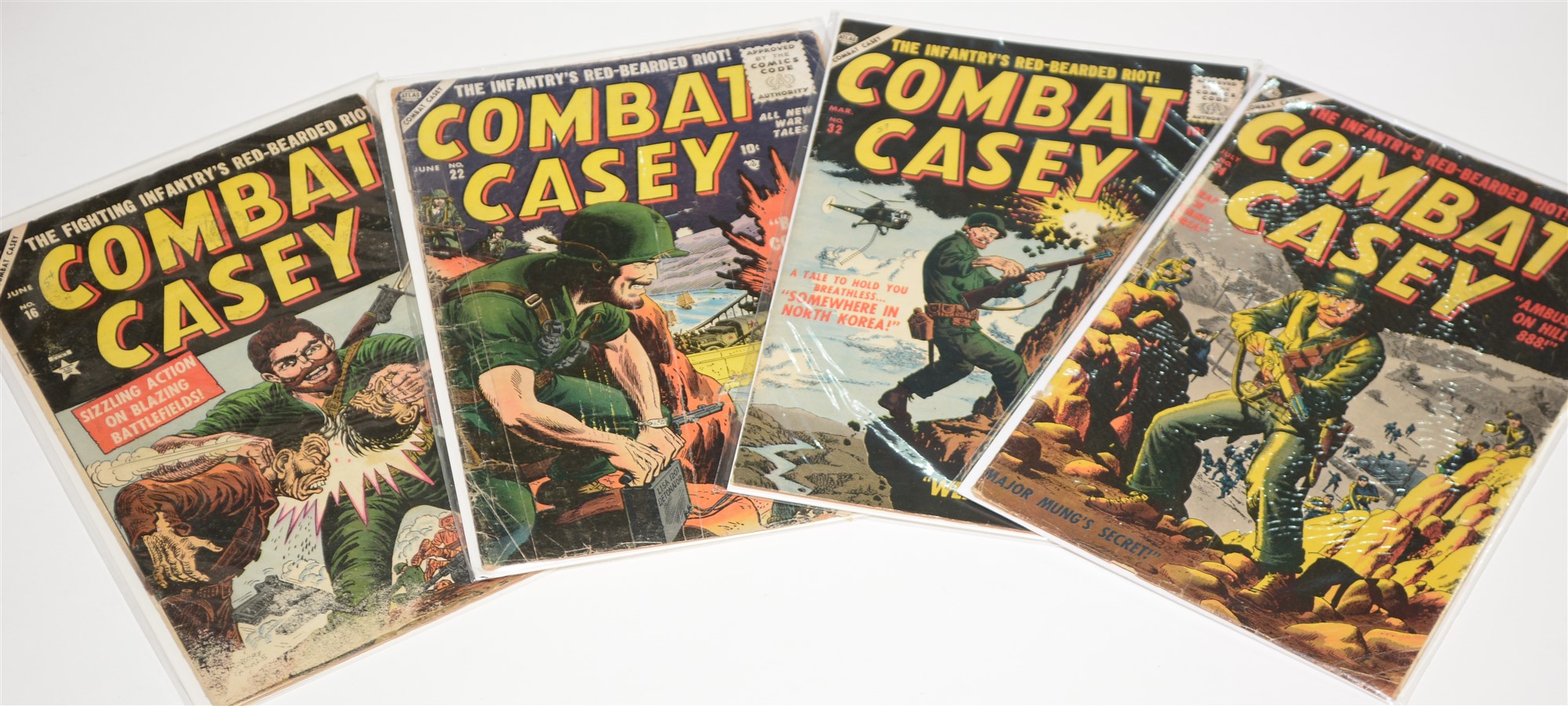 Combat Kelly No's. 5, 11, 23 and 44 (first series Atlas Comics) and Combat Casey No's. 16, 22, 32 - Image 2 of 2